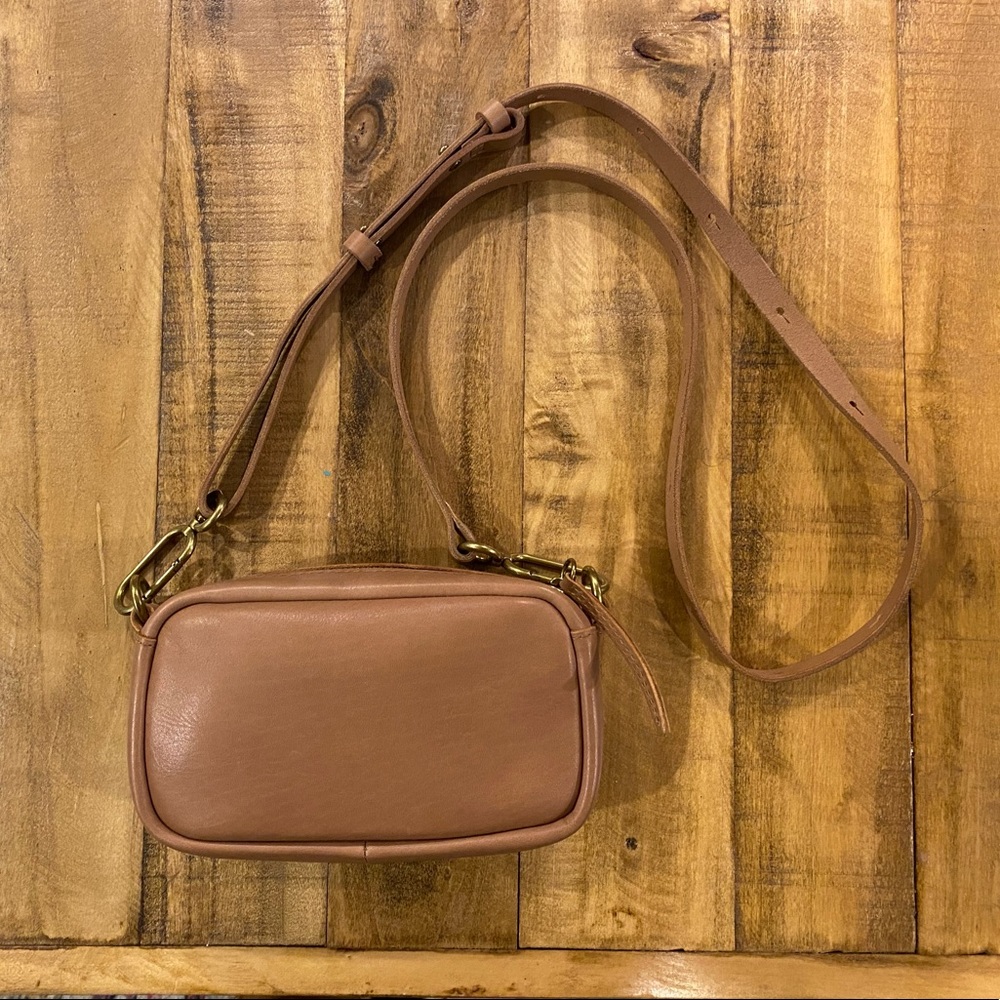 Madewell Leather Carabiner Mini Crossbody Bag